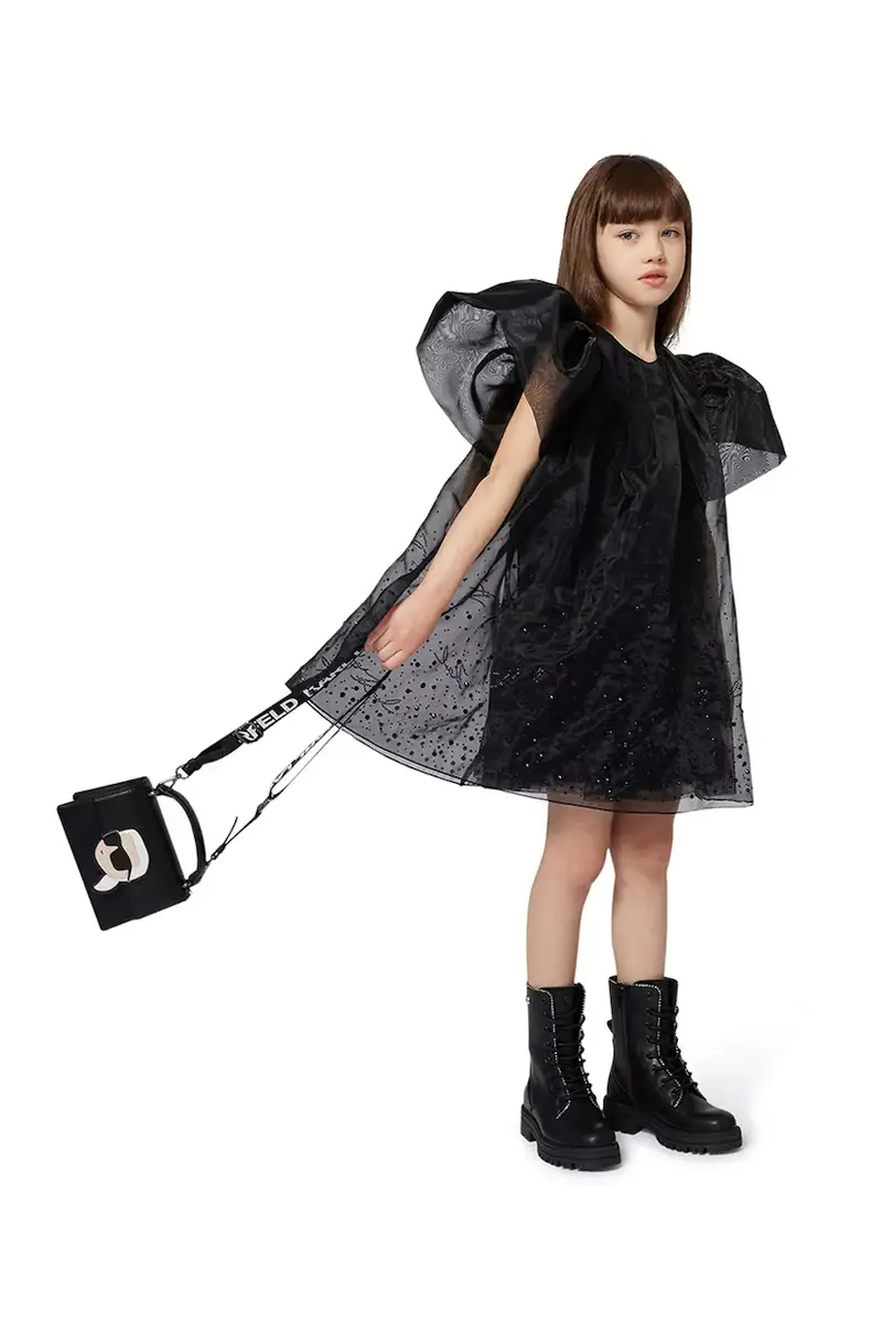 vestito bambina colore nero Z30624