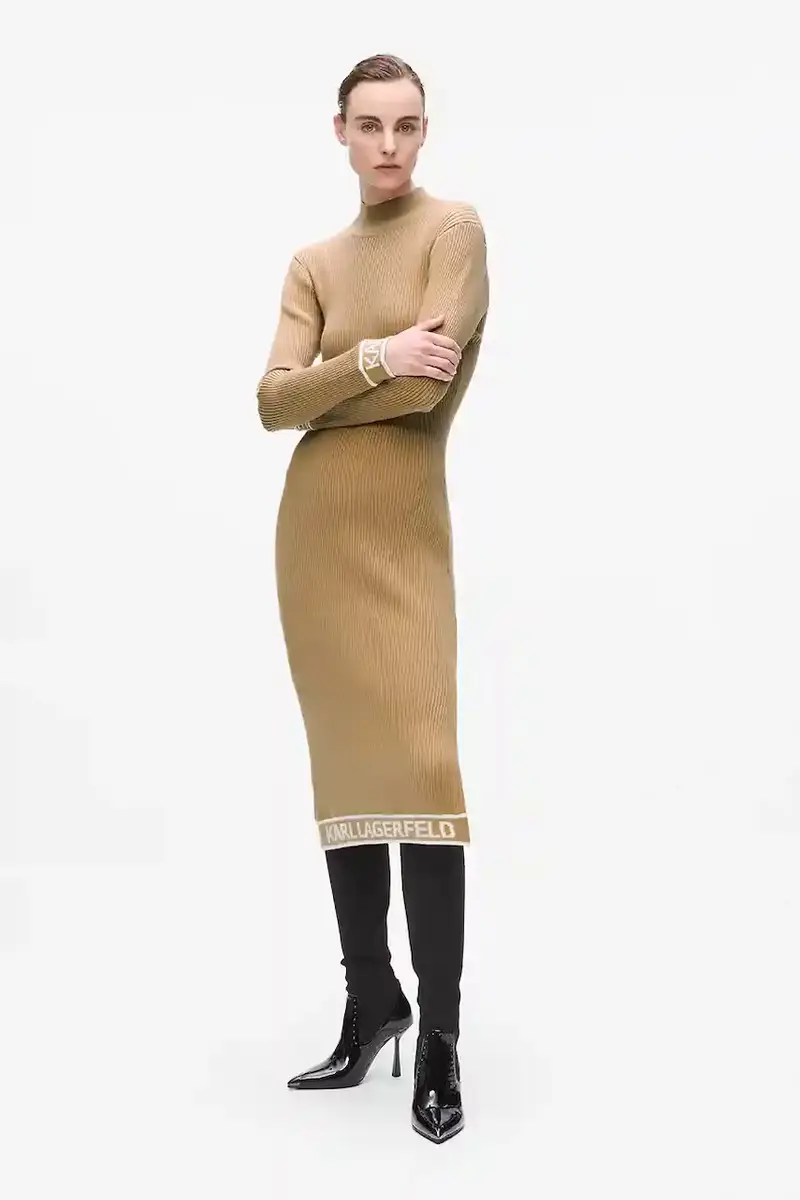 vestito colore beige A4W13028