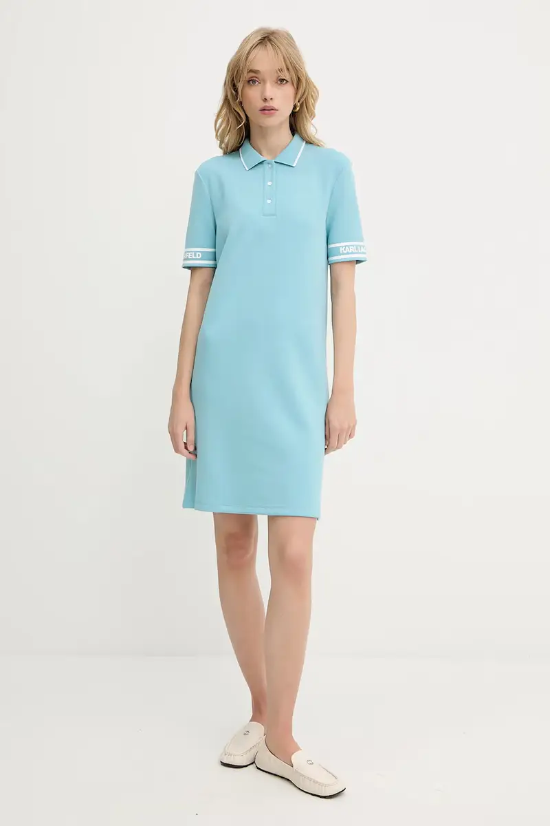 vestito colore blu A3W13003 Turchese miniatura 2