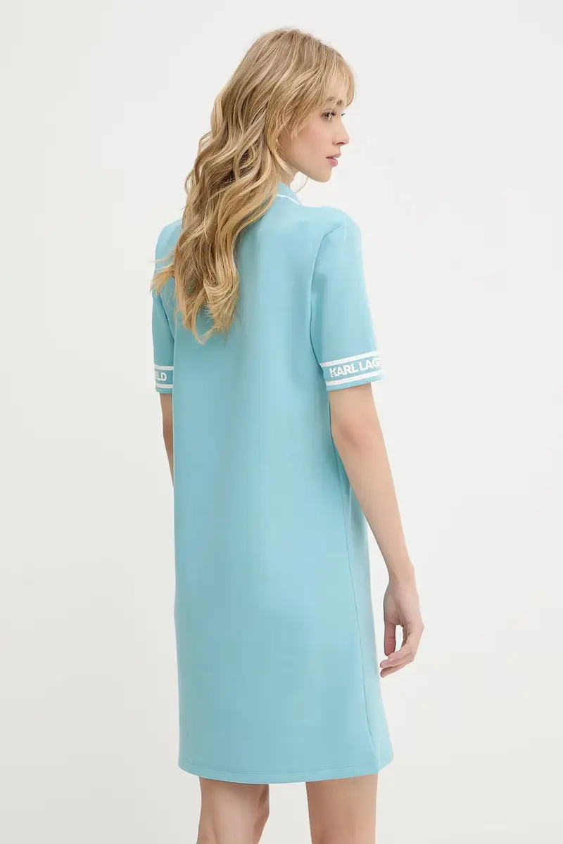 vestito colore blu A3W13003 Turchese miniatura 3