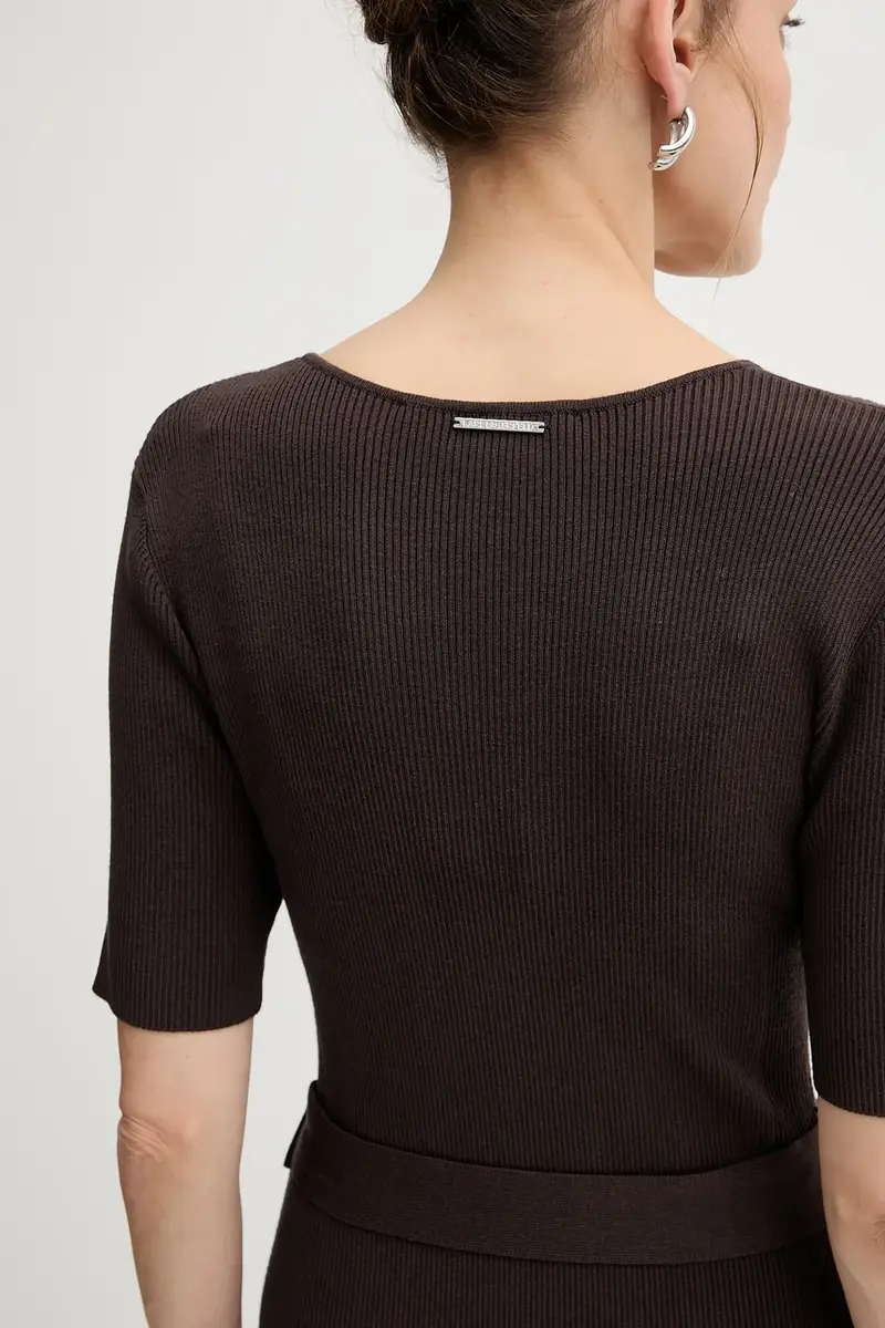 vestito colore marrone A4W13026 miniatura 5