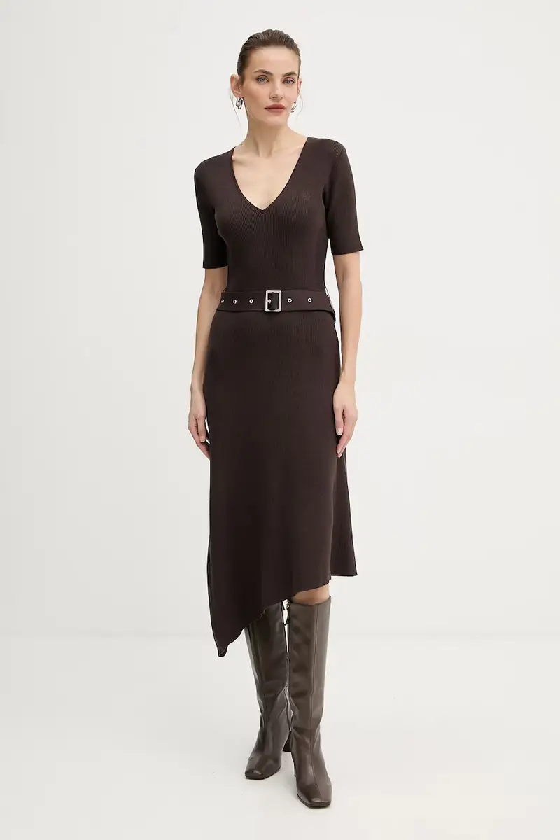 vestito colore marrone A4W13026