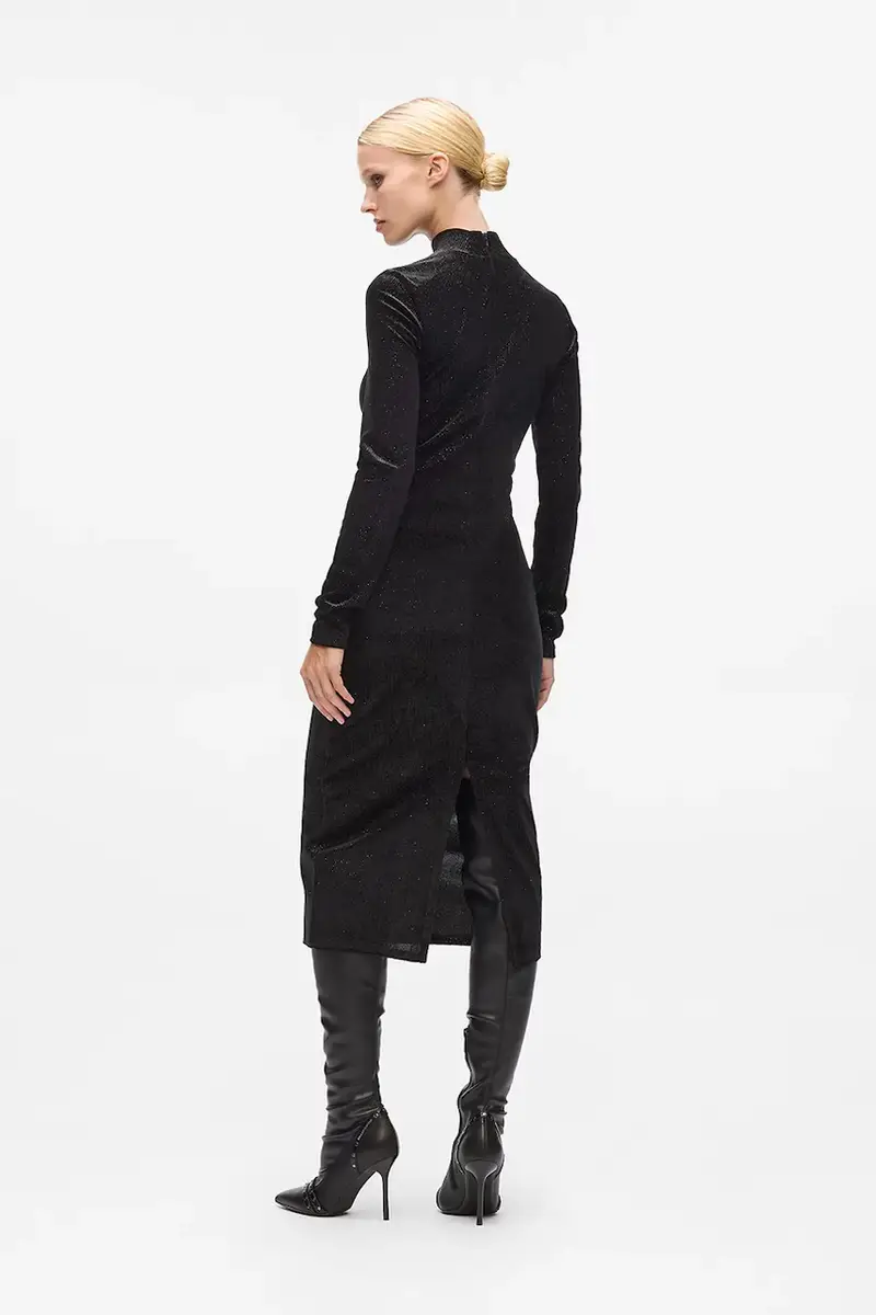 vestito colore nero A4W13016 miniatura 2