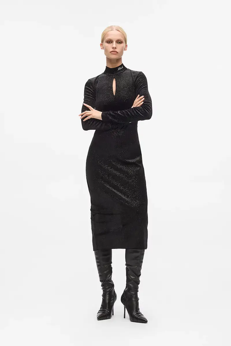 vestito colore nero A4W13016 miniatura 4