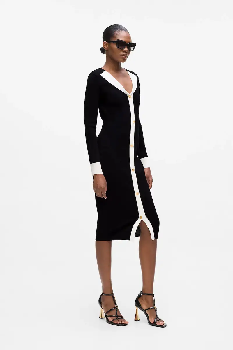 vestito colore nero A4W13025 miniatura 4