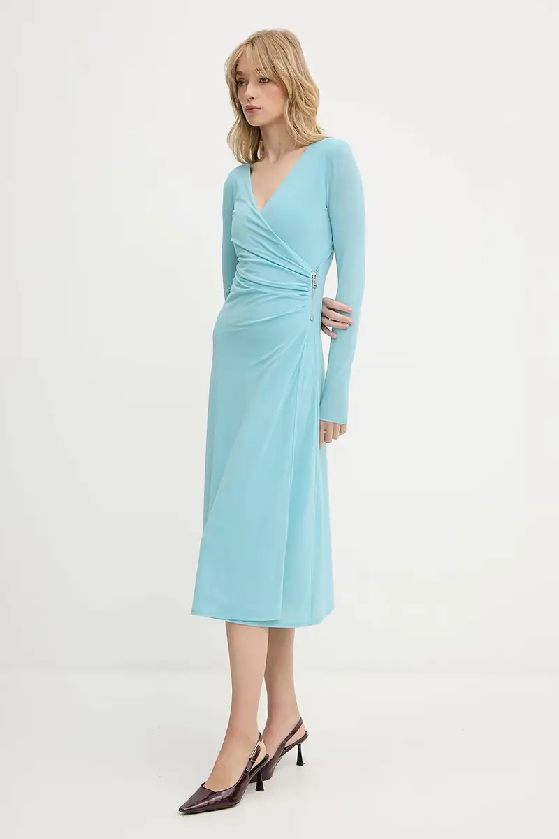 vestito colore turchese A3W13042 miniatura 2