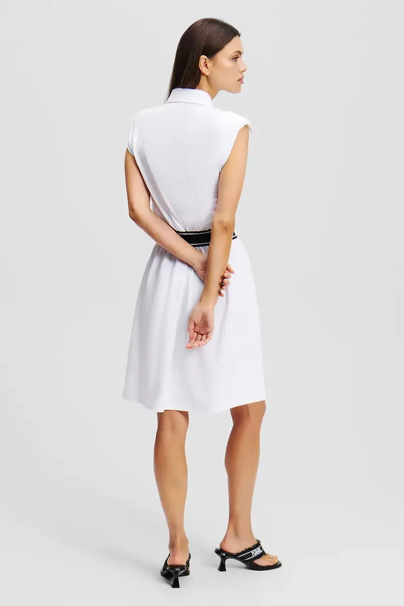 vestito in cotone colore bianco A2W13038 miniatura 2