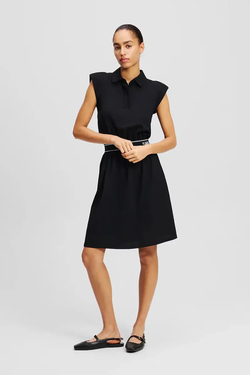 vestito in cotone colore nero A2W13038