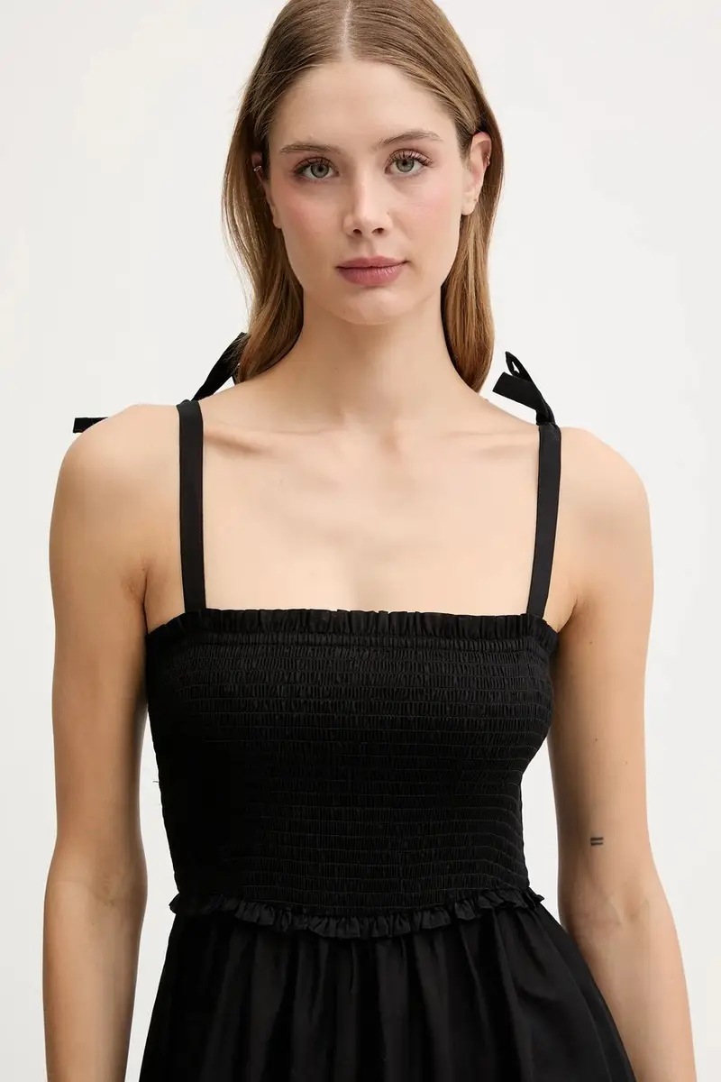 vestito in cotone Nero miniatura 4