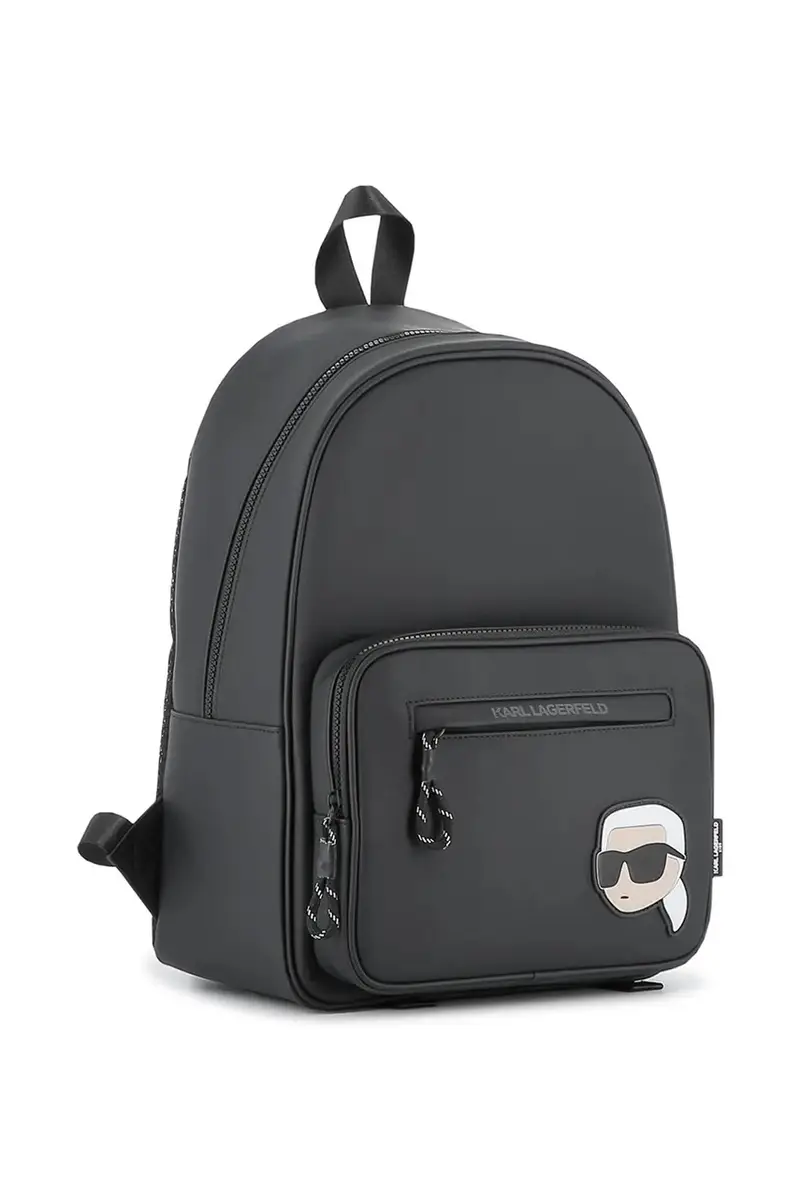 zaino bambino/a colore nero con applicazione Z31027 miniatura 3