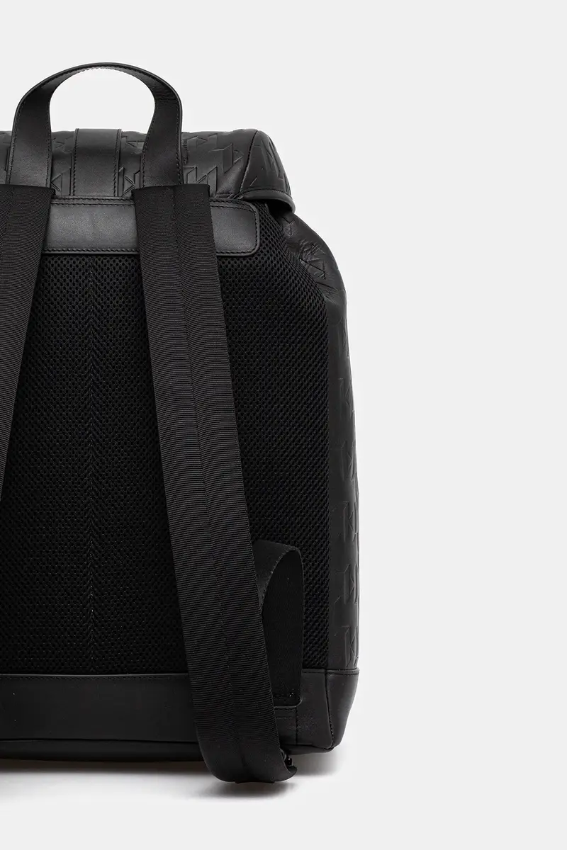 zaino in pelle uomo colore nero A3M30180 miniatura 3