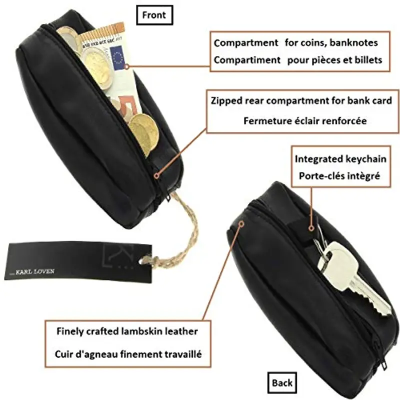 ...KARL LOVEN Portamonete Uomo Nero 1918691 miniatura 2