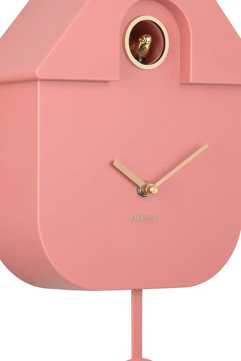 orologio a cucu Modern Cuckoo 21, 5 x 41 x 8, 5 cm Rosa miniatura 3