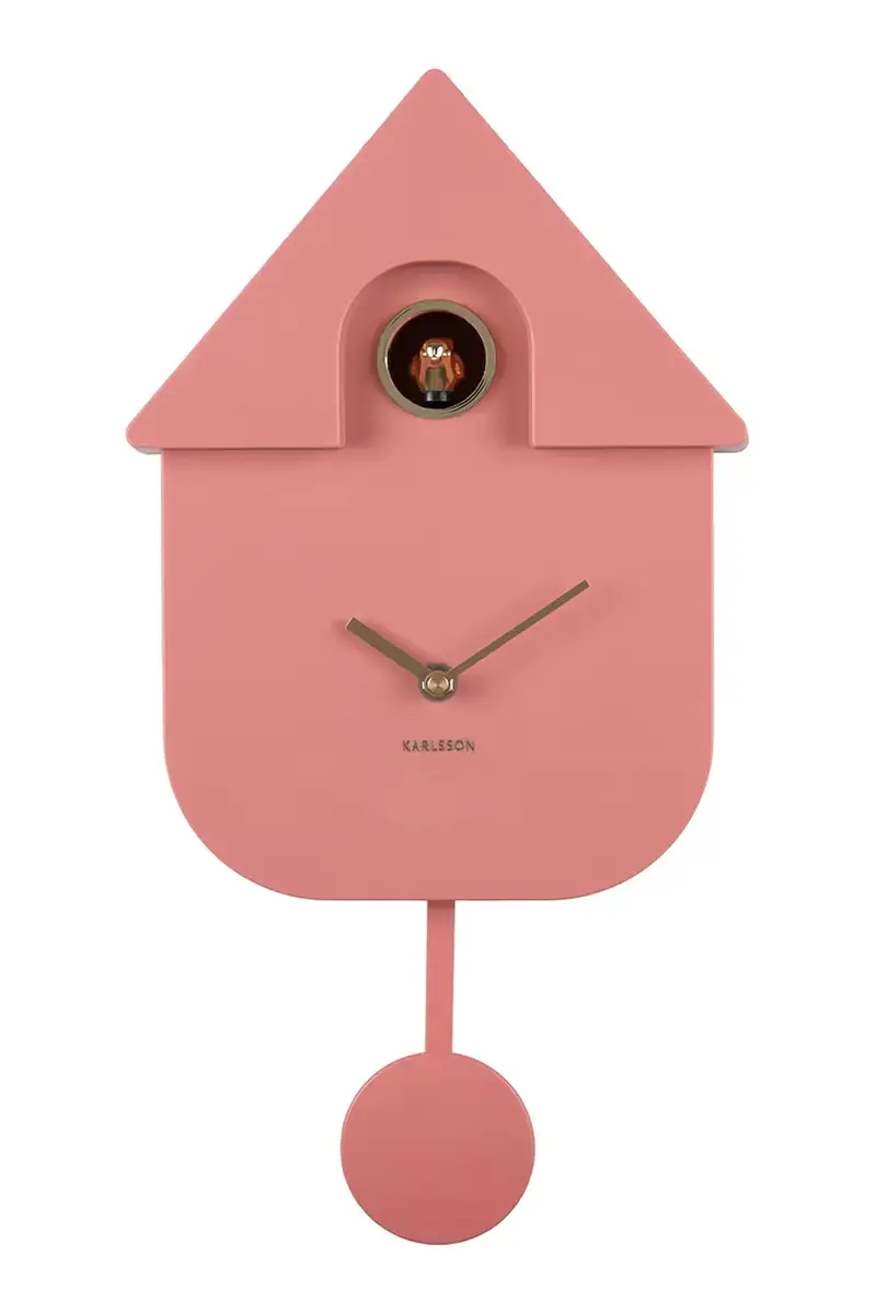 orologio a cucu Modern Cuckoo 21,5 x 41 x 8,5 cm Rosa