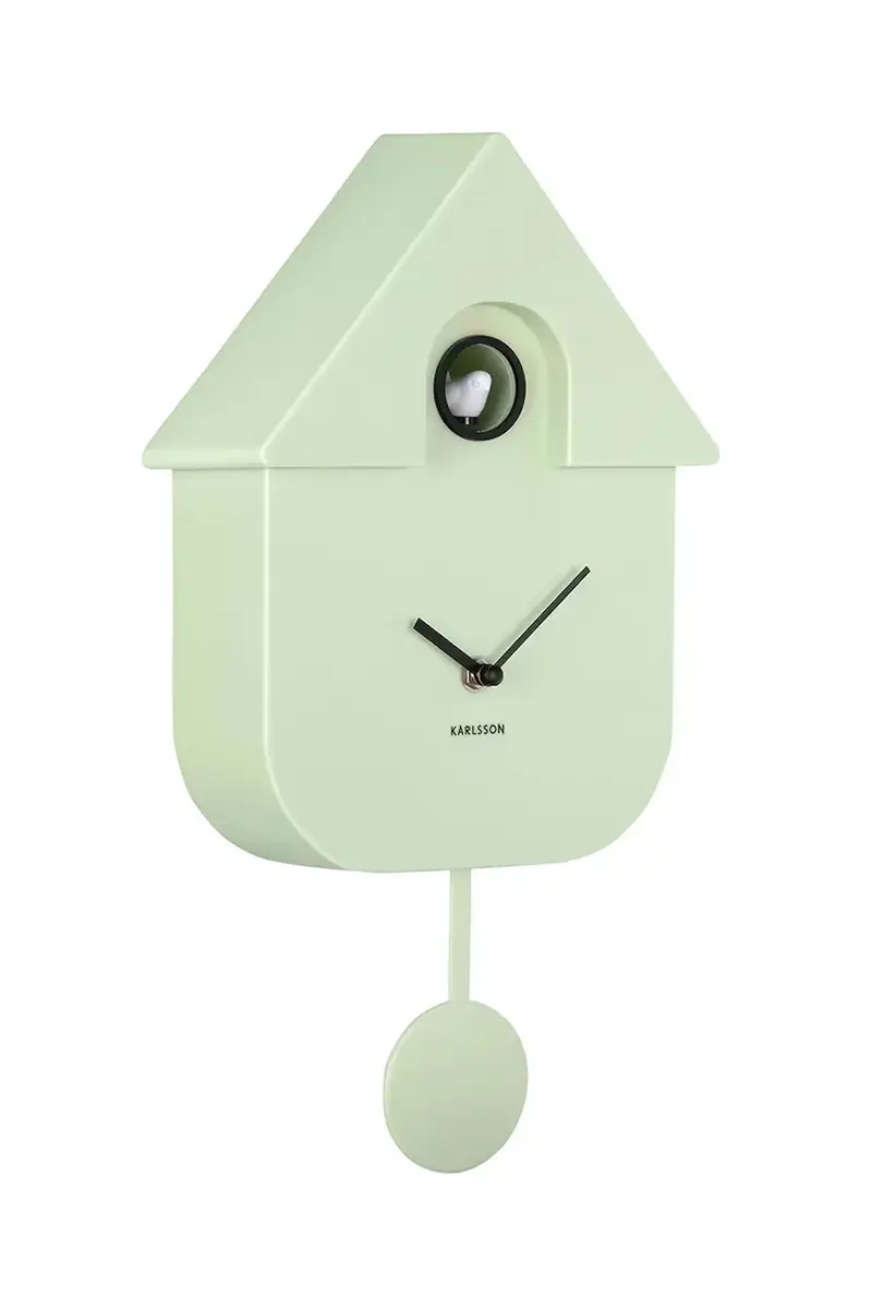 orologio a cucu Modern Cuckoo 41 cm colore verde miniatura 2