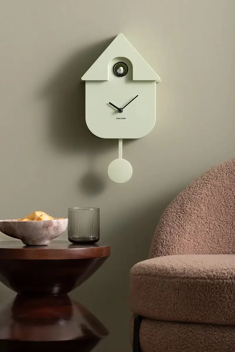 orologio a cucu Modern Cuckoo 41 cm colore verde miniatura 4