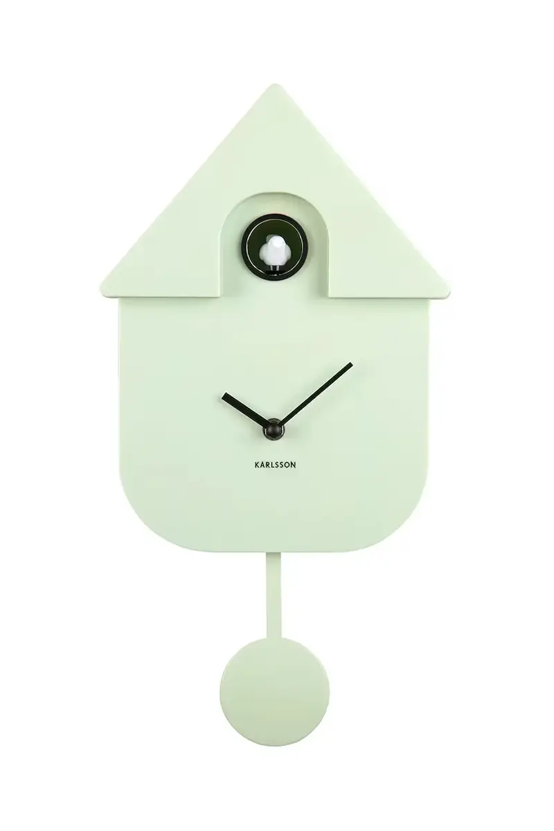 orologio a cucu Modern Cuckoo 41 cm colore verde