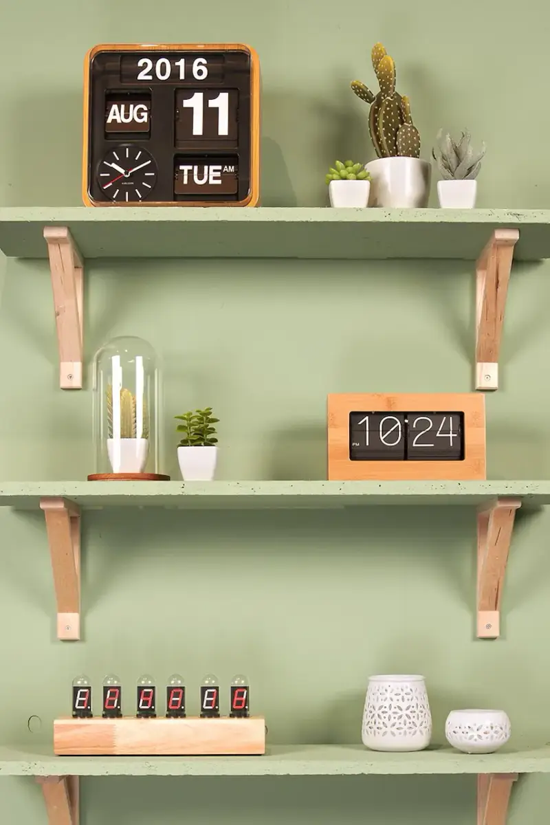 orologio a fogli mobili Boxed Flip colore giallo miniatura 3