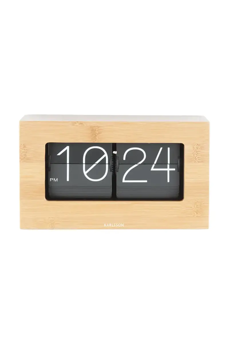 orologio a fogli mobili Boxed Flip colore giallo