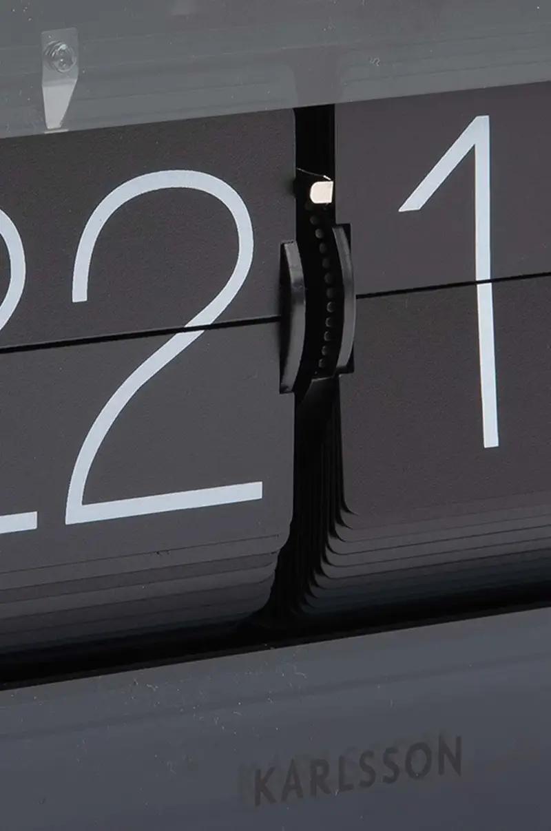 orologio a fogli mobili Boxed Flip Nero miniatura 3