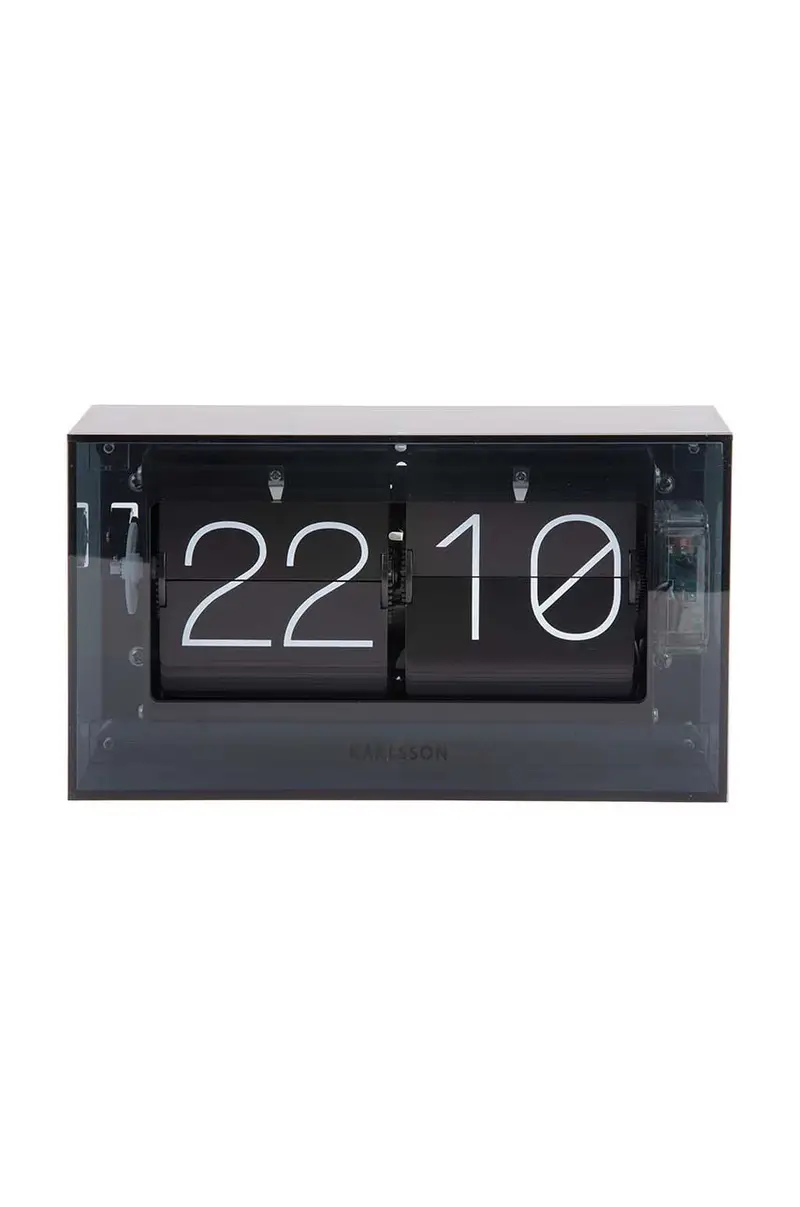 orologio a fogli mobili Boxed Flip Nero