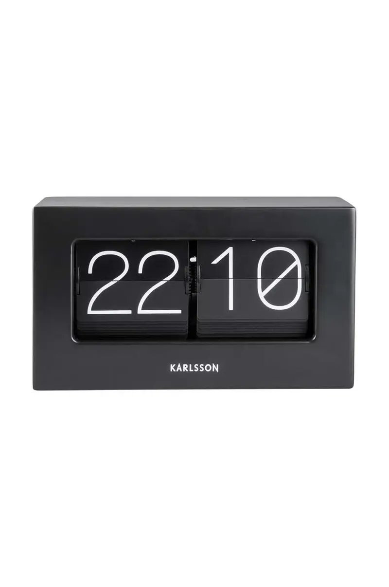 orologio a fogli mobili Boxed Flip Nero