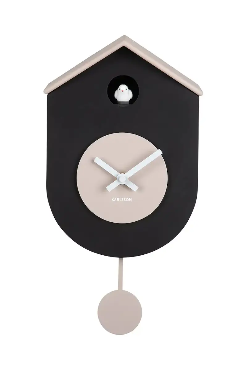 orologio a pendolo Grato Cuckoo 33 cm colore nero