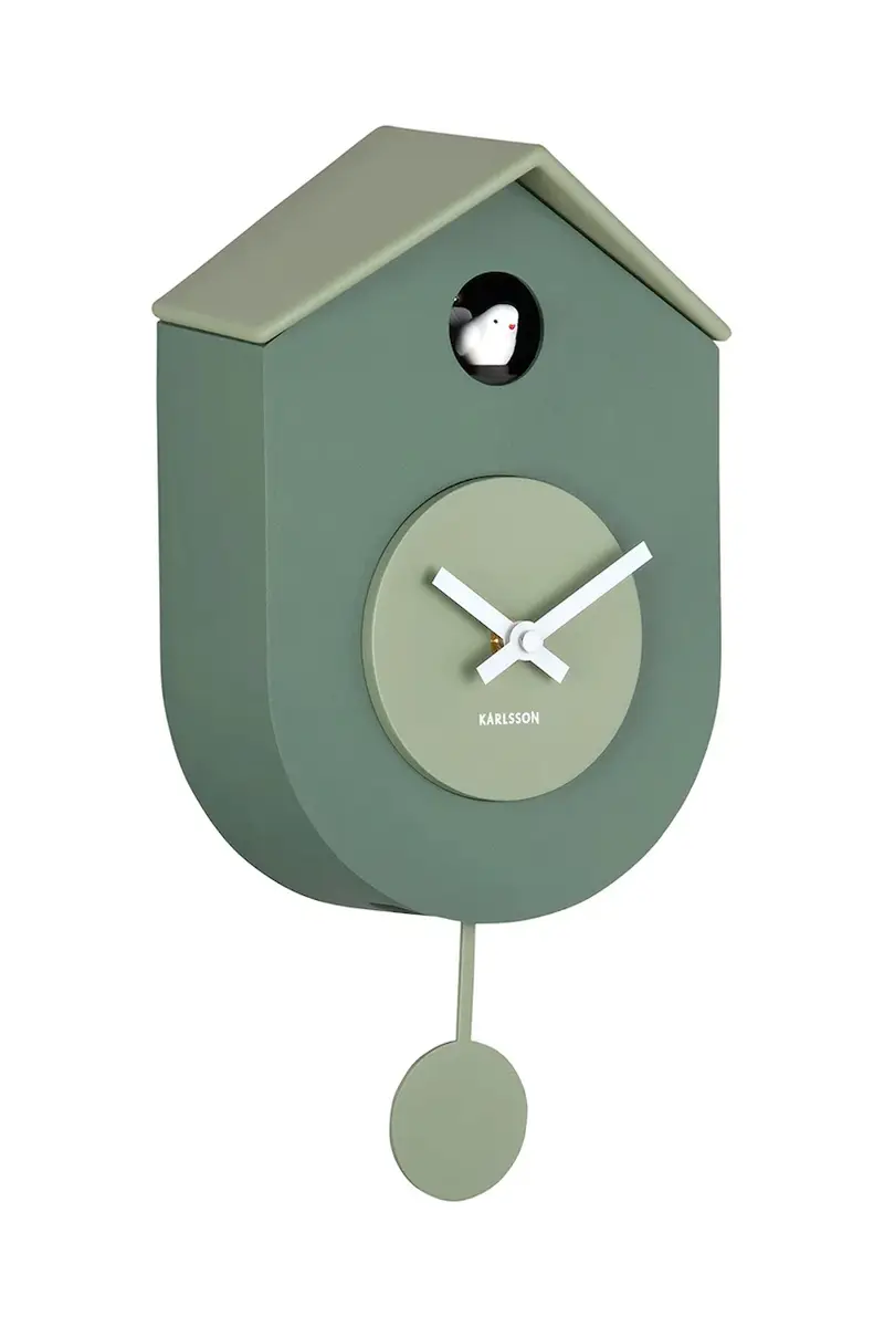 orologio a pendolo Grato Cuckoo 33 cm colore verde miniatura 2