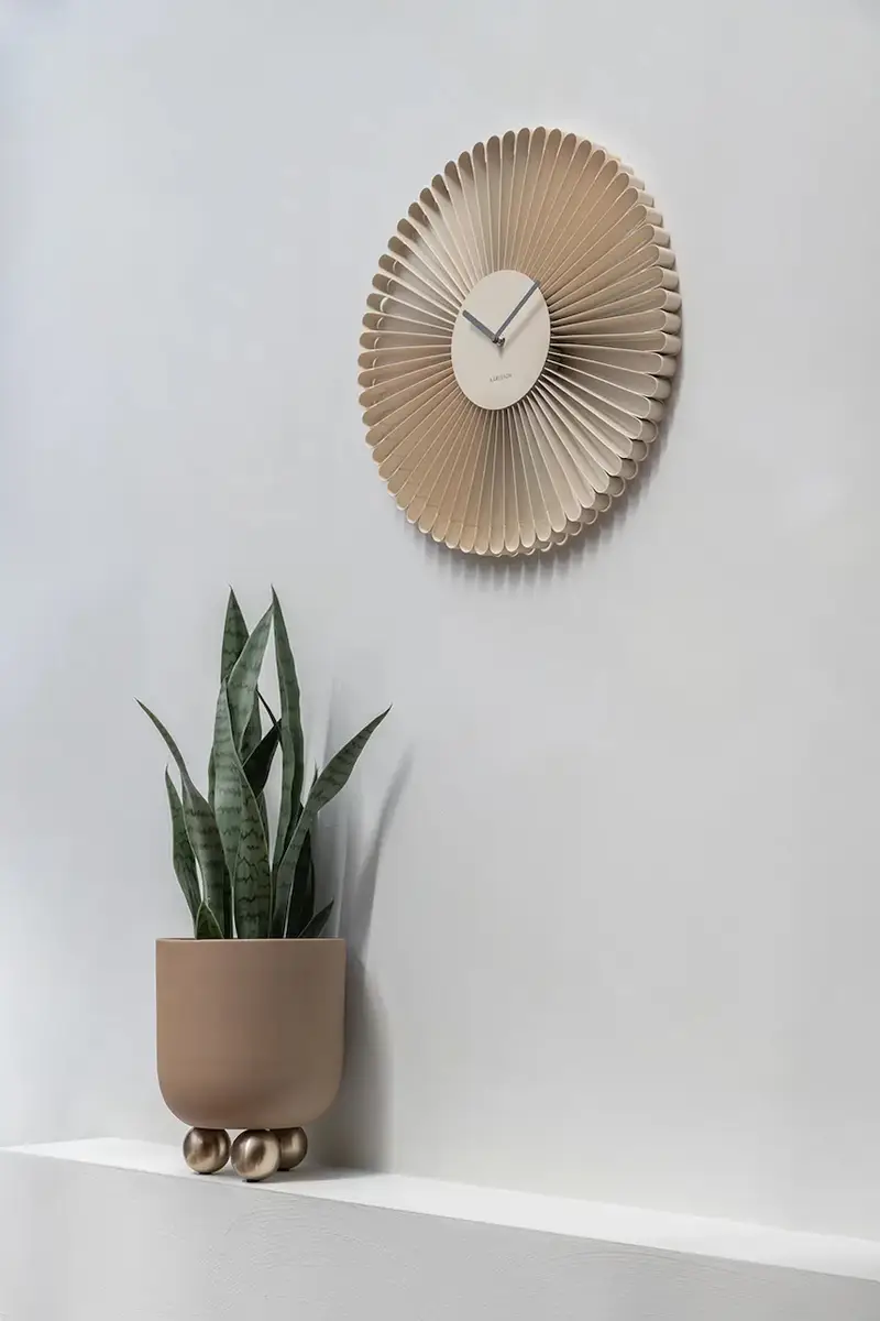 orologio da parete Cascara 50 cm Beige miniatura 4