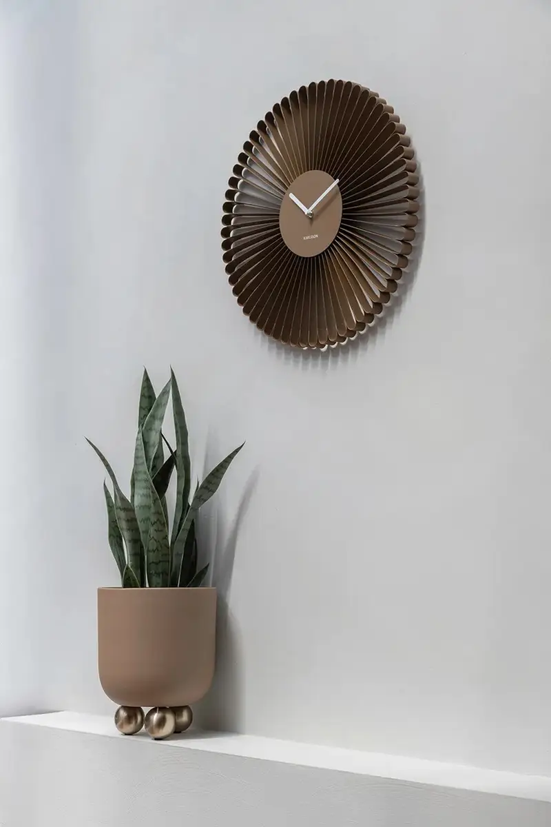 orologio da parete Cascara 50 cm Marrone miniatura 4