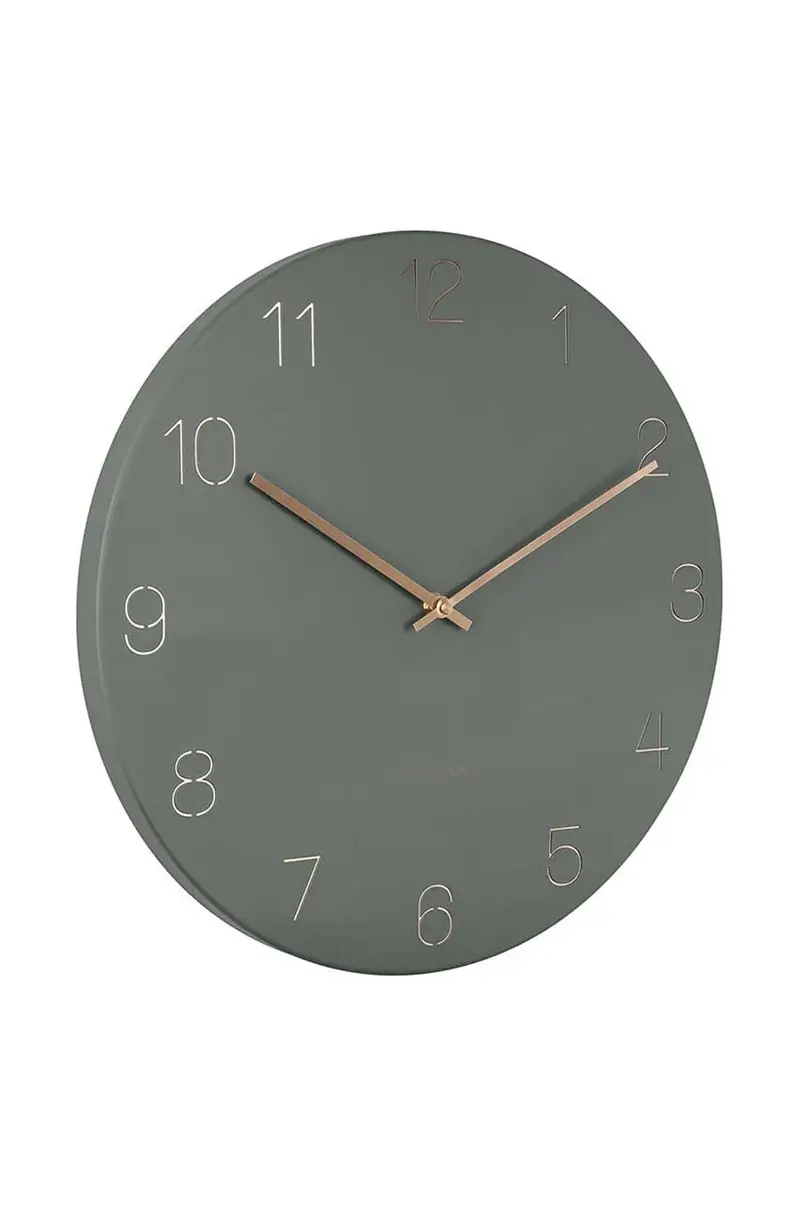 orologio da parete Charm Numbers Verde miniatura 2