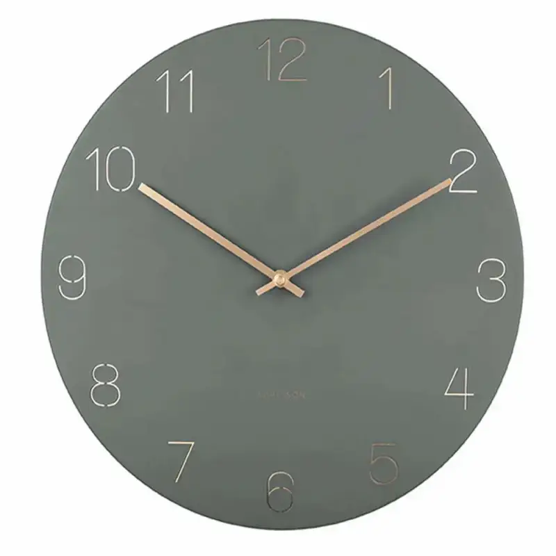 Orologio da parete con numeri incisi Karlsson Charm