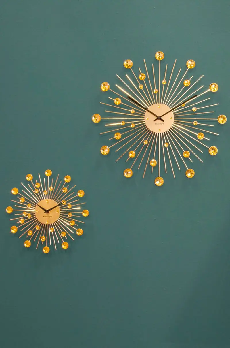 orologio da parete Giallo miniatura 3