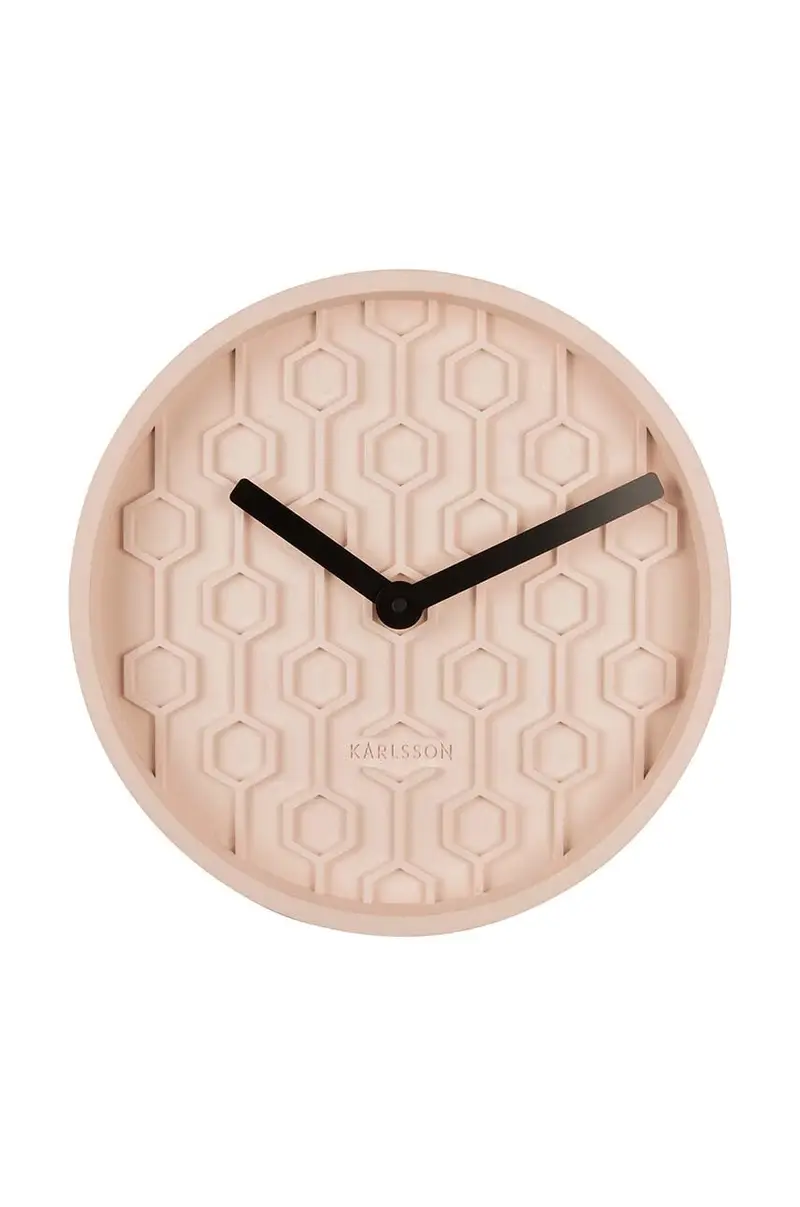 orologio da parete Honeycomb Rosa