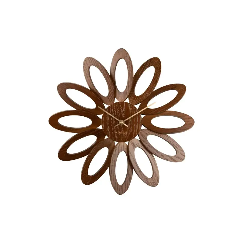 Orologio da parete in legno impiallacciato Karlsson Fiore