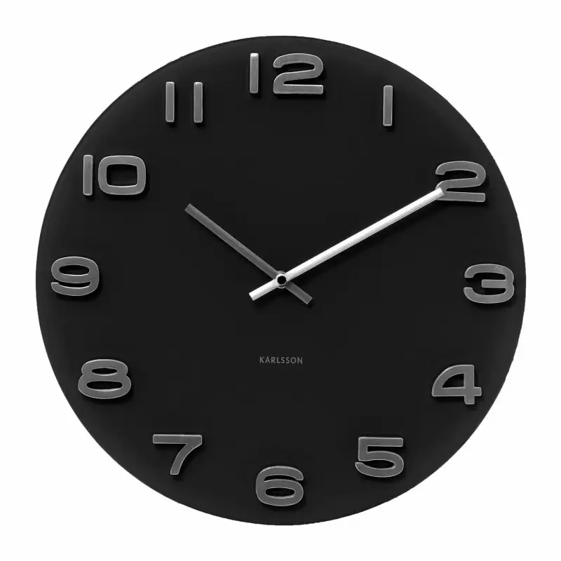 Orologio da parete in vetro rotondo Karlsson Vintage