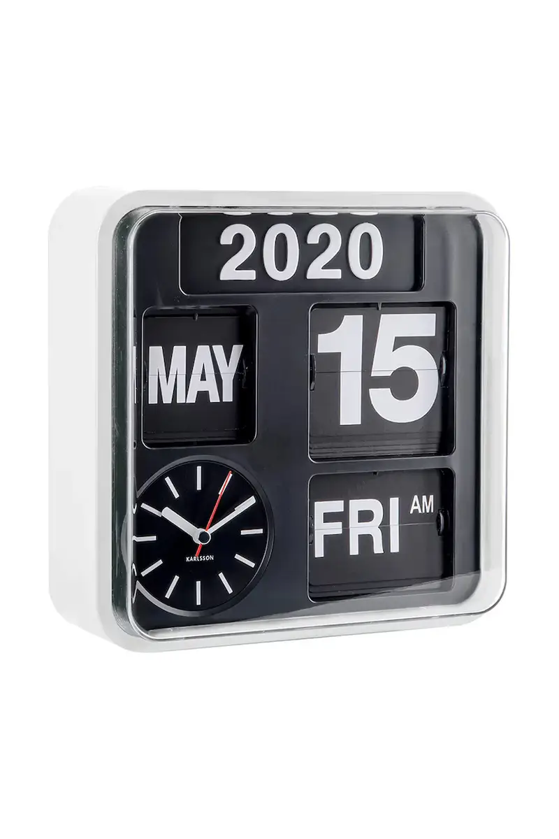 orologio da parete Mini Flip colore bianco miniatura 2