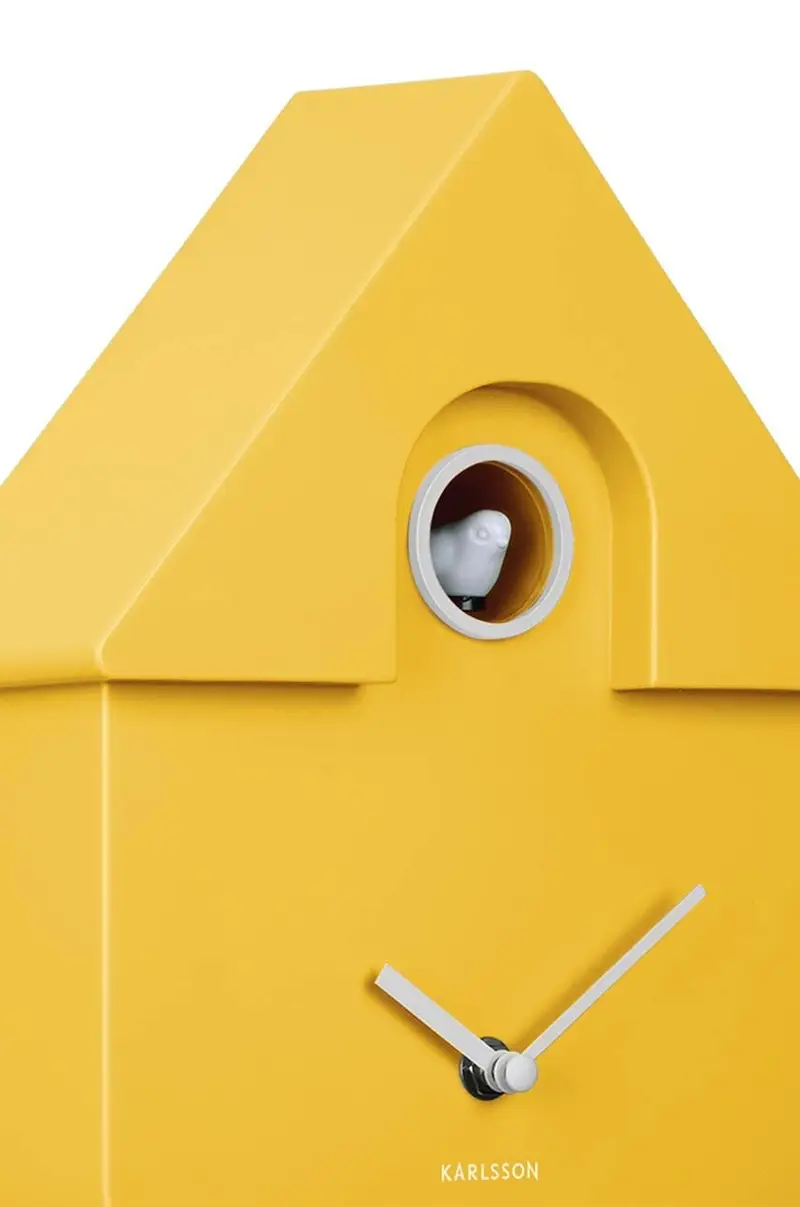 orologio da parete Modern Cuckoo Giallo miniatura 3