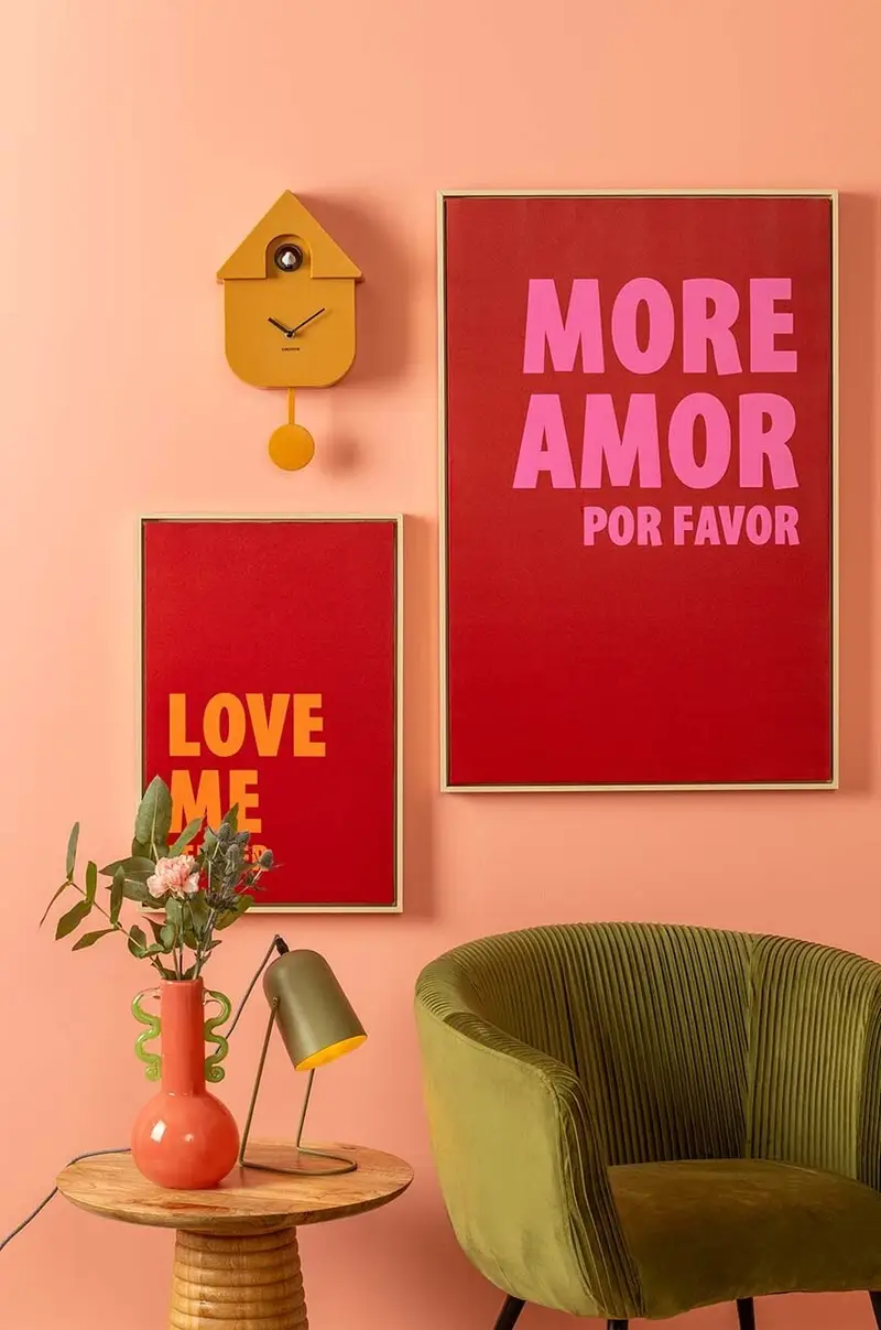 orologio da parete Modern Cuckoo Giallo miniatura 5