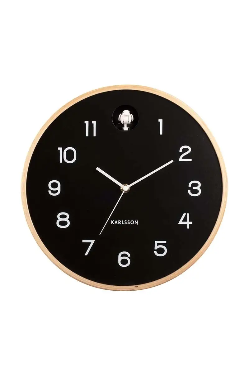 orologio da parete Natural Cuckoo Nero