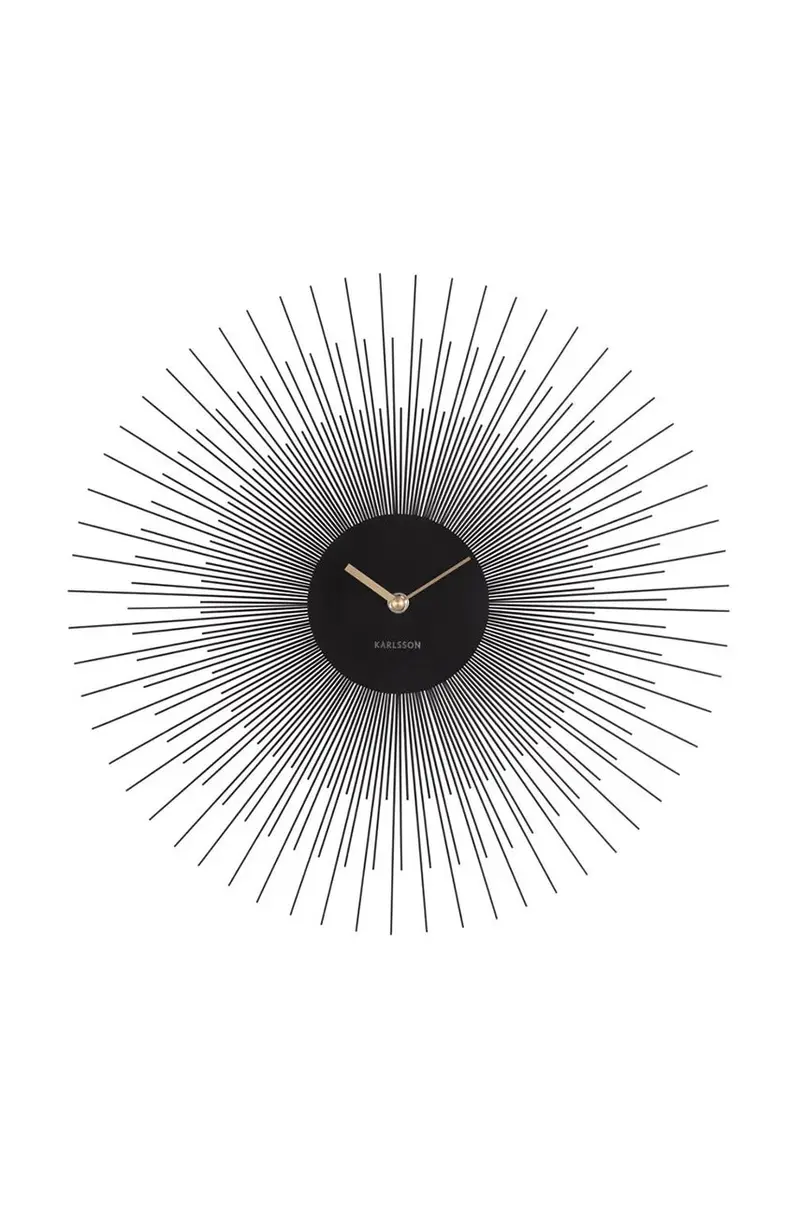 orologio da parete Nero