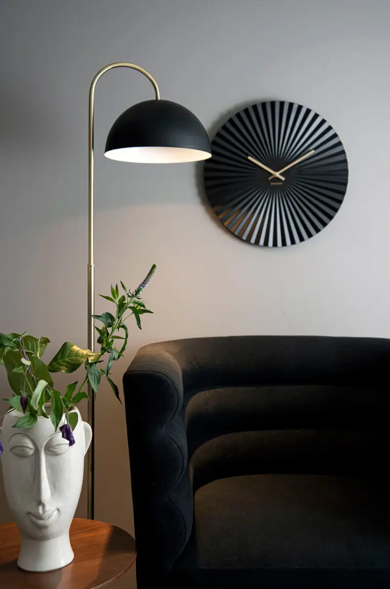 orologio da parete Nero miniatura 3