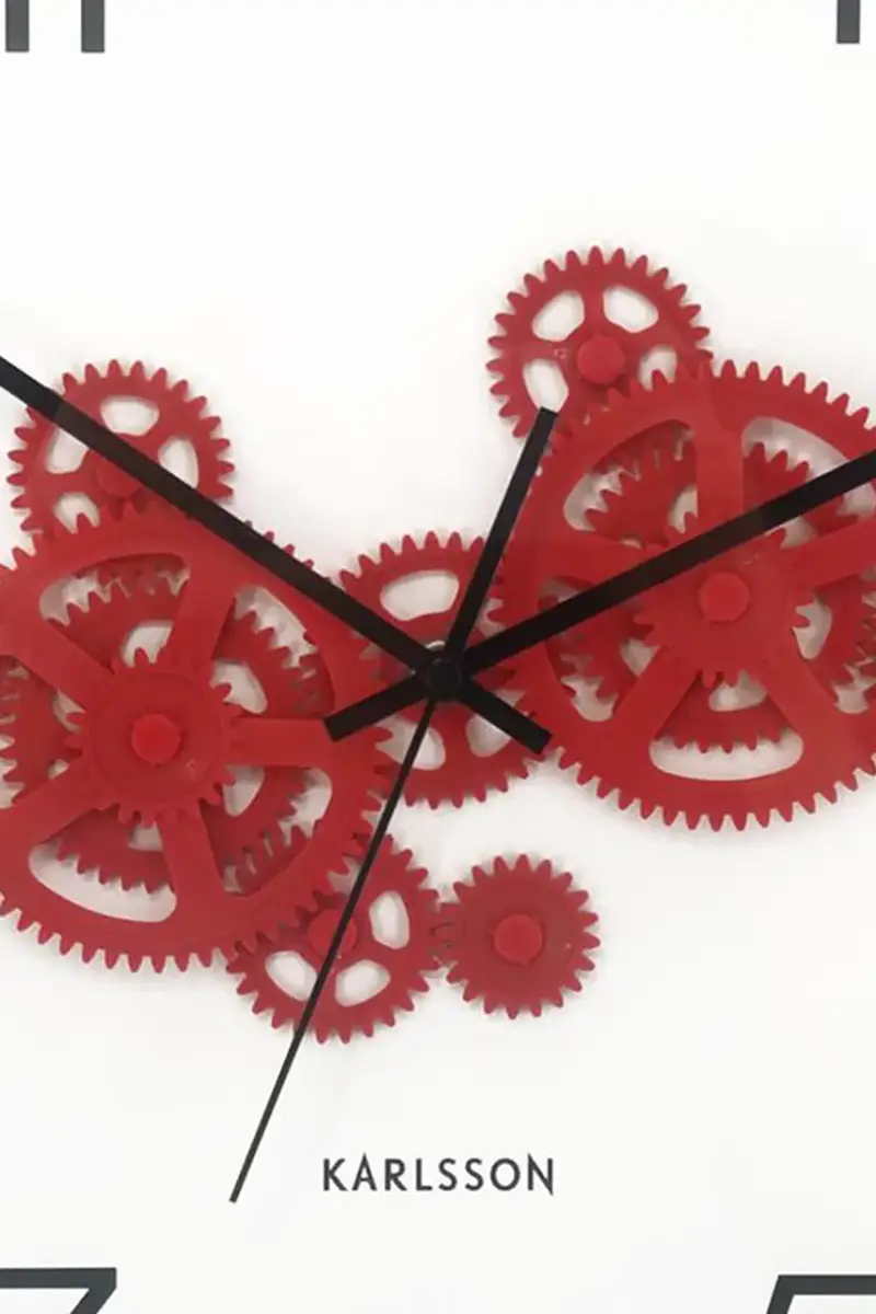 orologio da parete Open Gear 40 cm Rosso miniatura 3