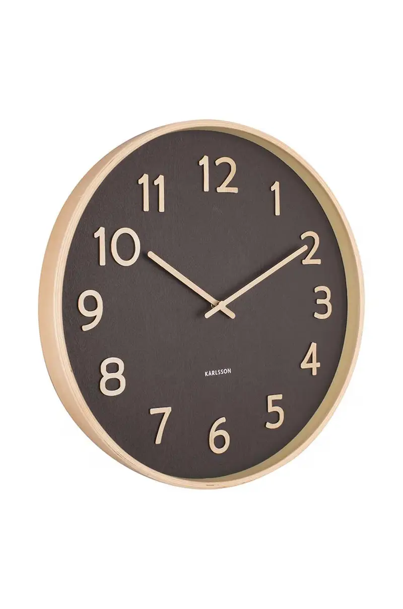 orologio da parete Pure Wood Nero miniatura 2