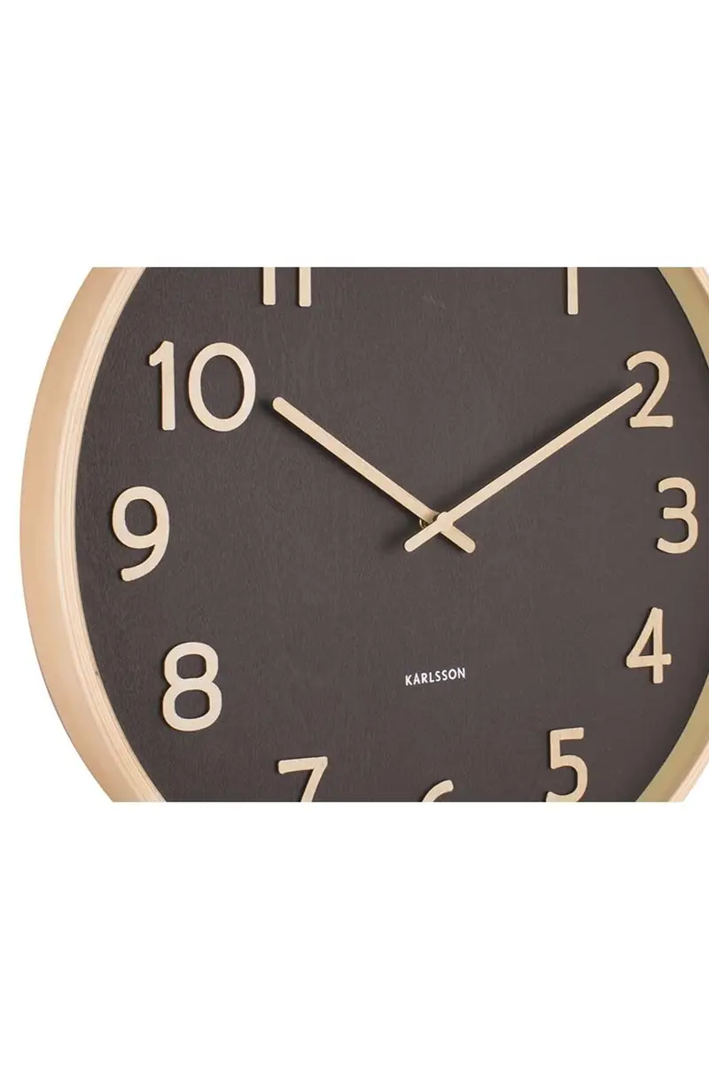 orologio da parete Pure Wood Nero miniatura 3