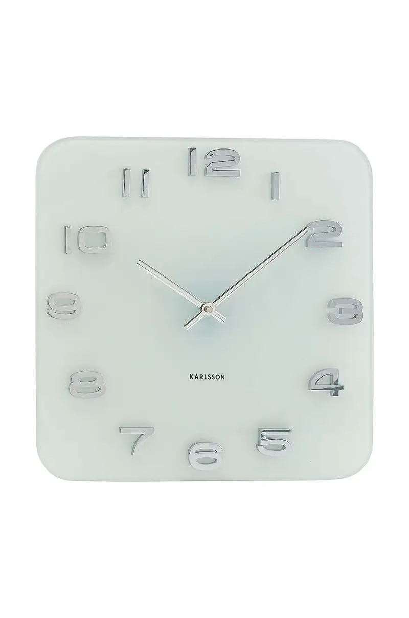 orologio da parete Vintage Squared Bianco