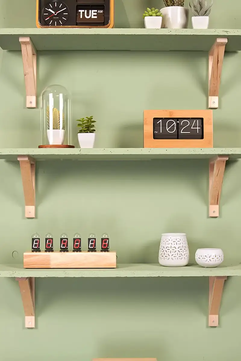 orologio da tavola Cathode 28 x 7, 5 x 11 cm colore marrone miniatura 4