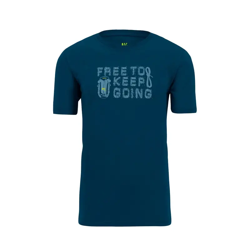 T-Shirt Trekking Crocus Blu Uomo S