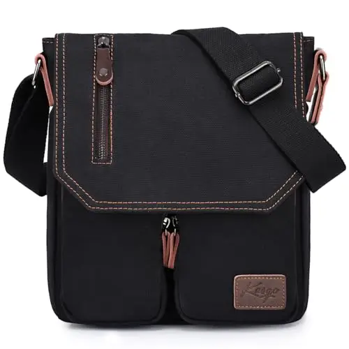 Kasgo Borsa messenger Uomo Nero 3013875