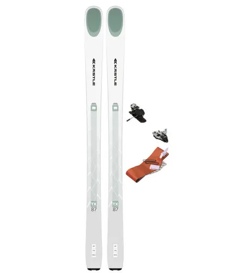 Set TX87 sci da scialpinismo+attacchi+pelli Green